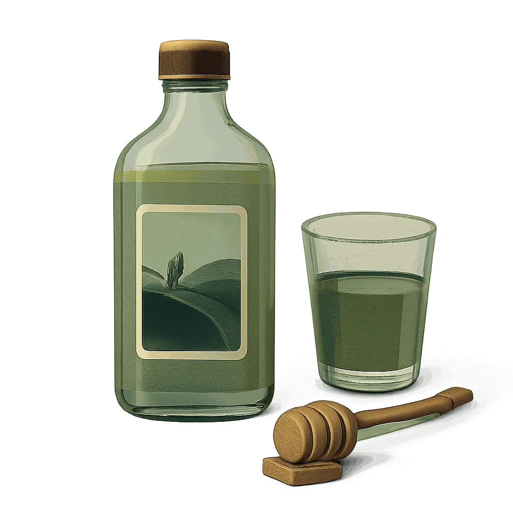Green Tea and Honey Shot